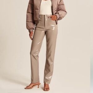 Abercrombie 90s Relaxed Patent Leather Pants